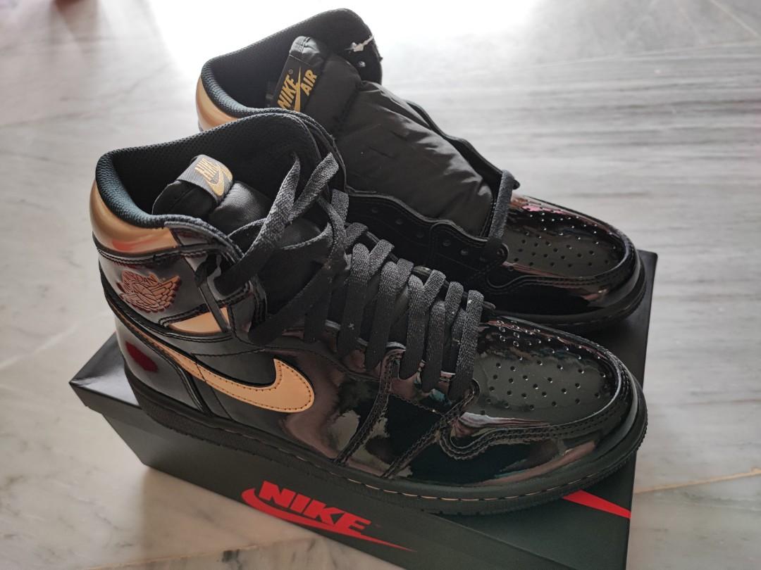 Air jordan 1 outlet retro gold and black