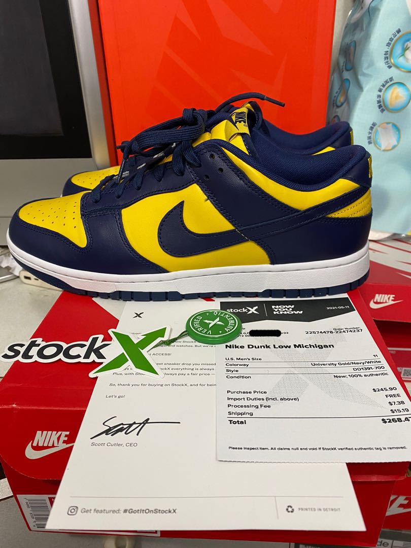 michigan sb dunk low