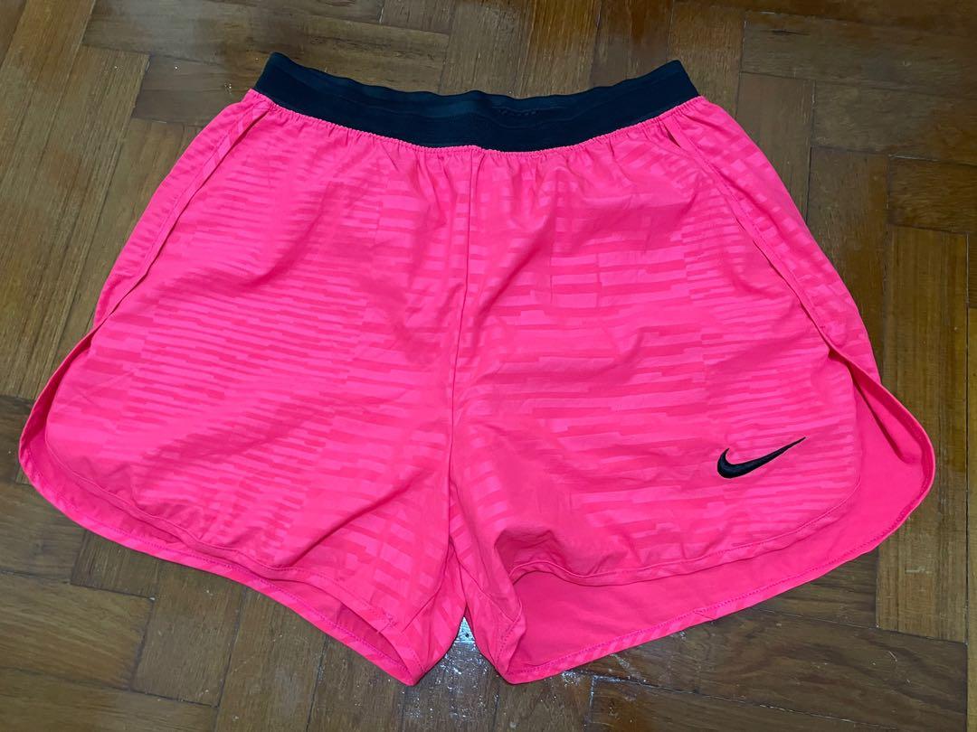 womens pink nike shorts
