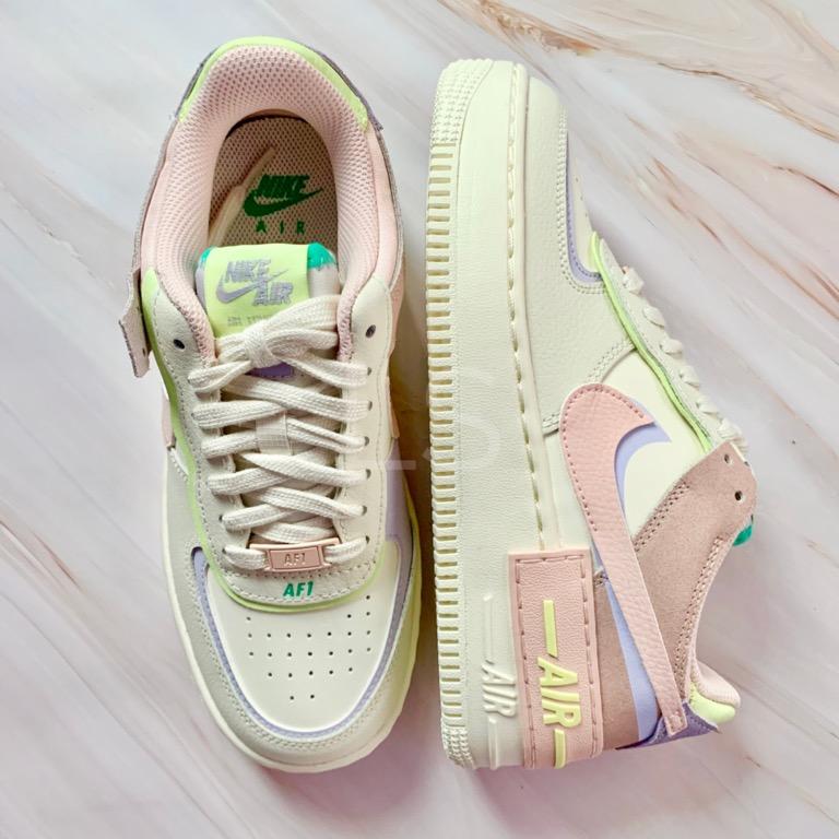Original Nike Air Force 1 Shadow Cashmere Pure Violet Pink Oxford Pale Coral Women s Shoes AF1