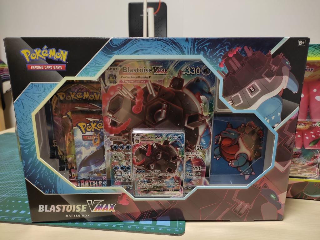Pokemon TCG Vmax battle box (Blastoise Vmax and Venusaur Vmax), Hobbies
