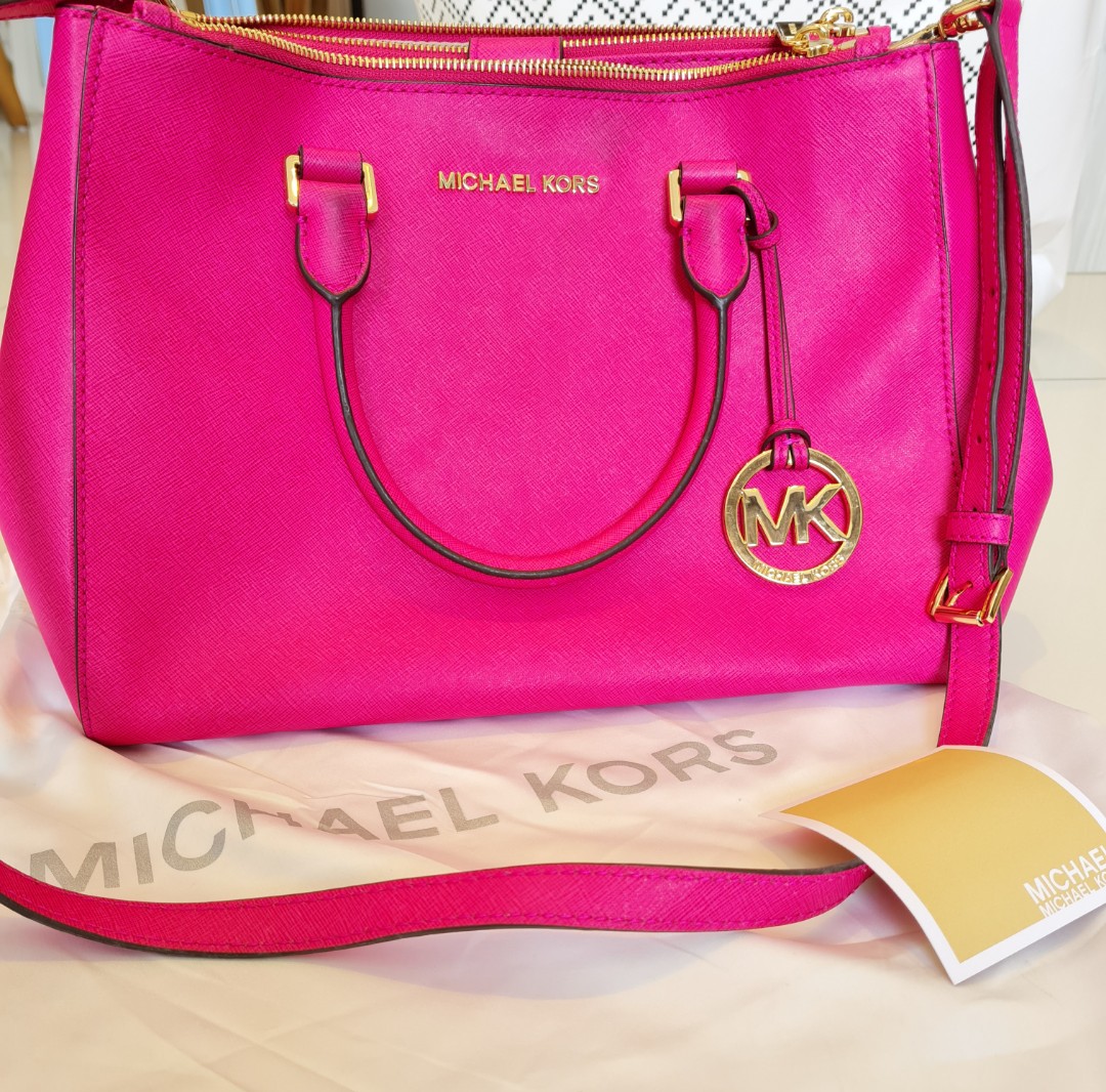 Michael Kors, Bags, Michael Kors Sutton Pink Fuschia