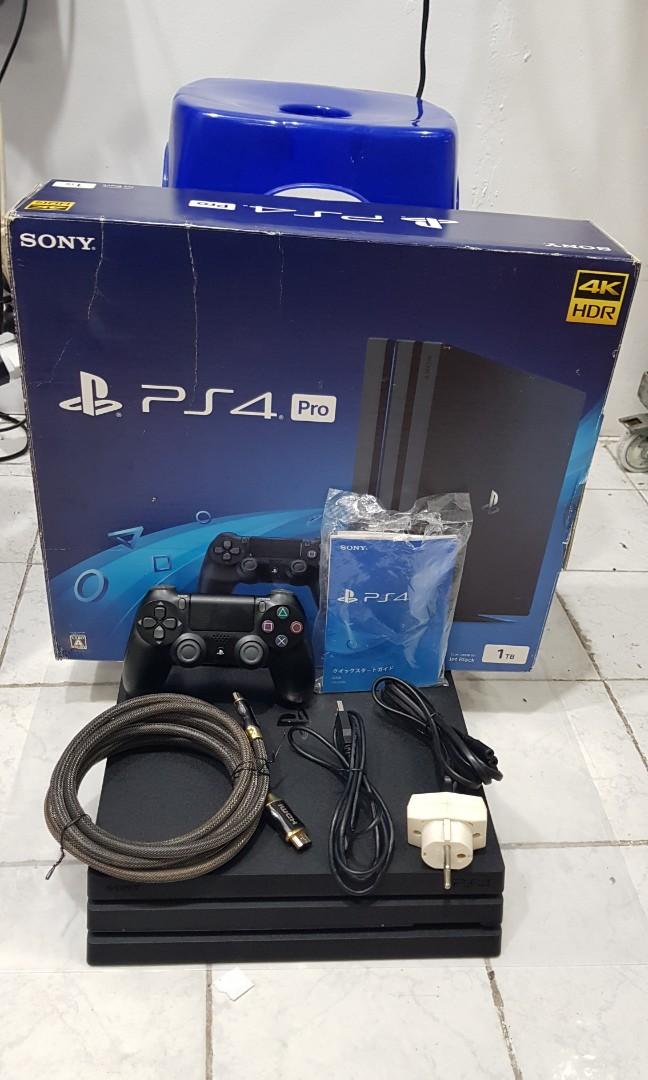 その他 SONY PlayStation4 CUH-7200BB01 Sony PS4 PlayStation 4 Pro Jet Black 1TB Console CUH-7200BB01