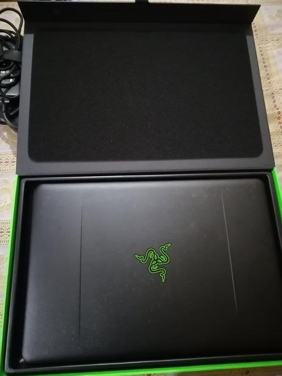 Razer 14 Gaming Laptop Rush!! (Category: Laptops & Notebooks) located in Makati City. Submitted by luisbiton (Listing ID 1144135914, Image 1). Description: Blade 14” - Intel 7700HQ- GTX1060 Razer Blade Gaming Laptop Razer 14 inches Best Gaming Laptop 14.0 in IPS Full HD Matte, 16:9 Ratio, 1920x1080, with LED backlight NVIDIA® GeForce® GTX 1060 (6GB GDDR5 VRAM) Intel® Core™ i7-7700HQ Quad-Core Processor with Hyper-Threading 2.8GHz / 3.8GHz (Base/T
