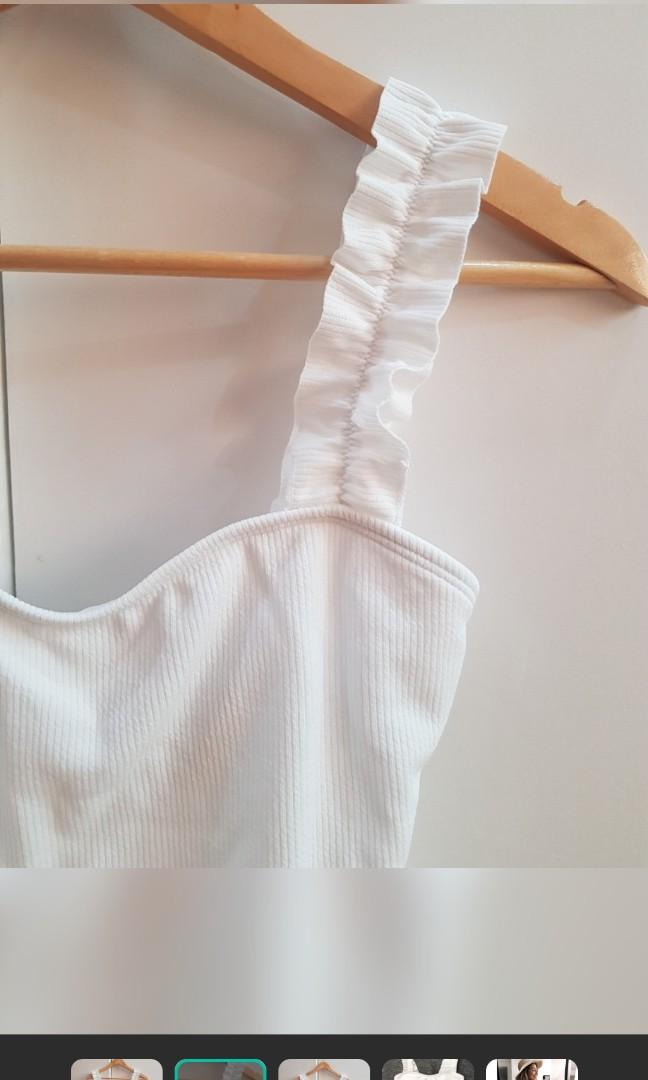 Ruffled one piece (Category: Bikinis & Swimsuits) located in Marikina City. Submitted by declutterkpcloset (Listing ID 1144112561, Image 3). Description: used once! from oceandeck.ph.