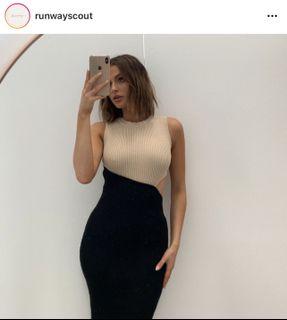 Runway Scout ribbed cutout bodycon dress