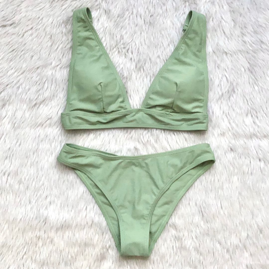 Sage Green Bikini, Women's Fashion, Swimwear, Bikinis & Swimsuits on