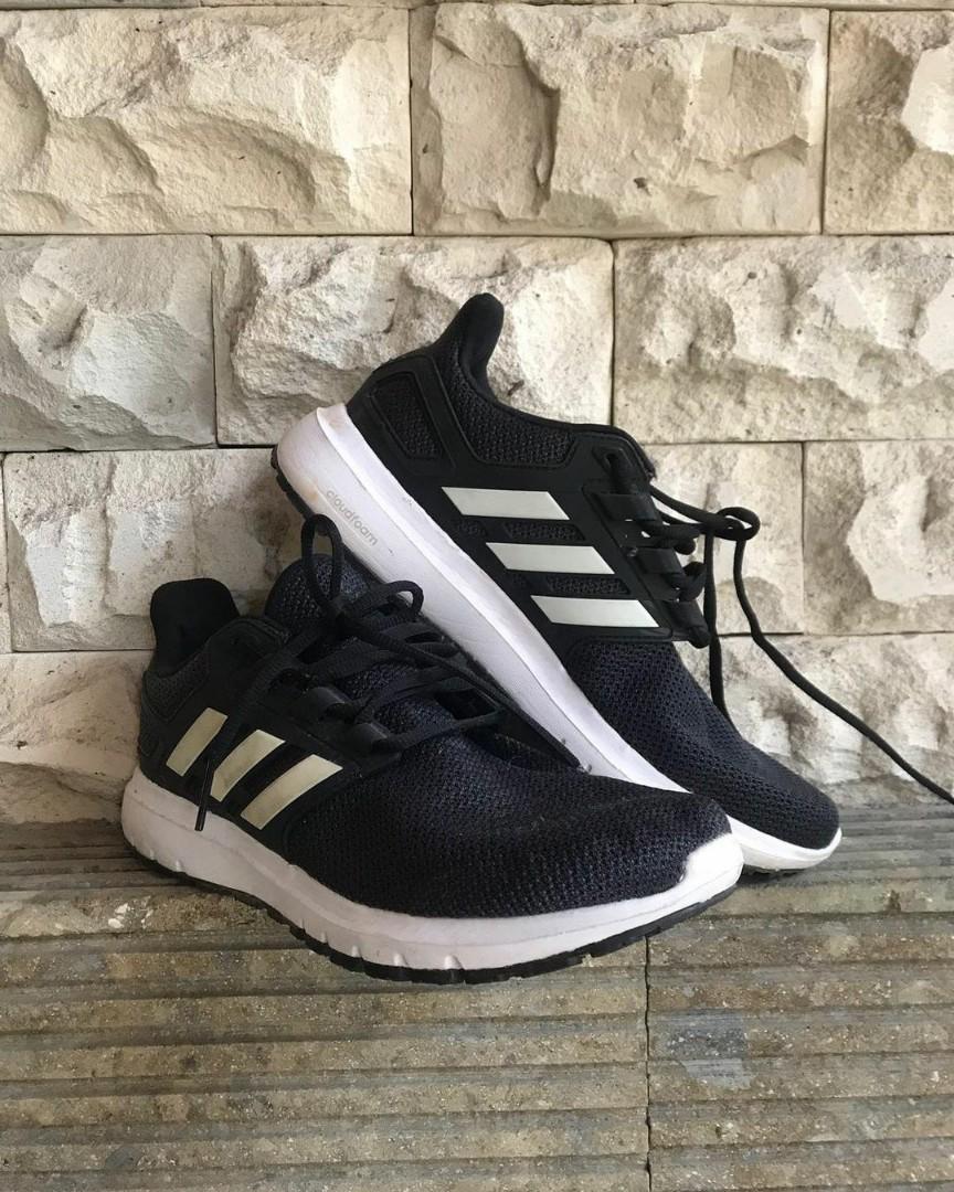 Adidas cloudfoam hitam hotsell