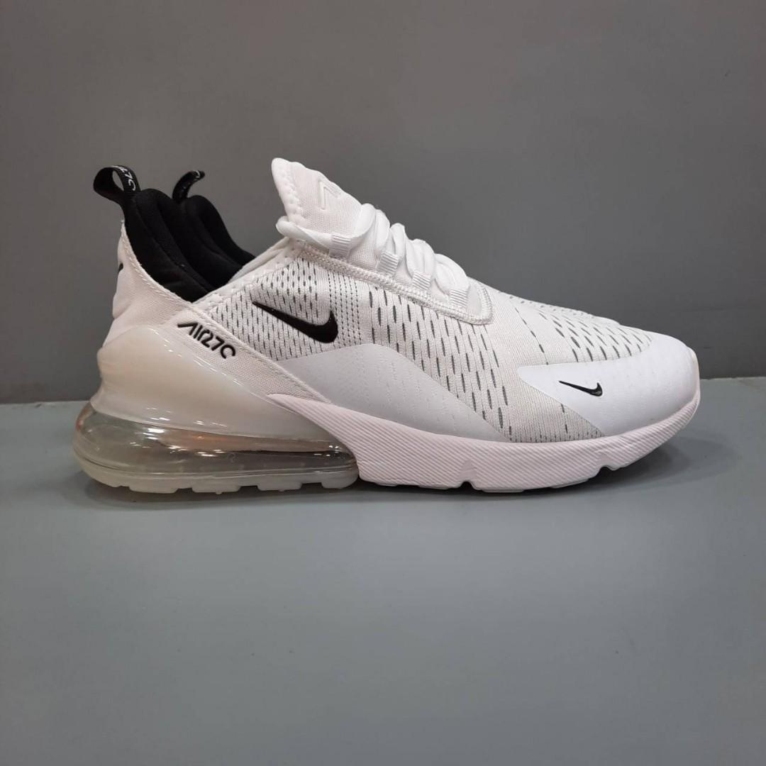white black nike 270