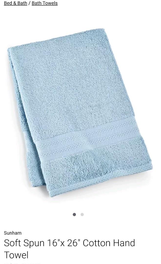 Soft Spun Cotton Hand Towel (Category: Bath) located in Valenzuela. Submitted by us_uae.box (Listing ID 1144210164, Image 2). Description: Add some classic style and comfort to any bathroom with the cozy cotton and classic jacquard borders of this Soft Spun hand towel from Sunham ✔ Dimensions: 16"x 26" ✔ Fabric: all cotton; made of quality fabric ✔ Each towel is sold individually; includes only 1 towel ✔ Machine washable ✔ Long lasting softness ✔
