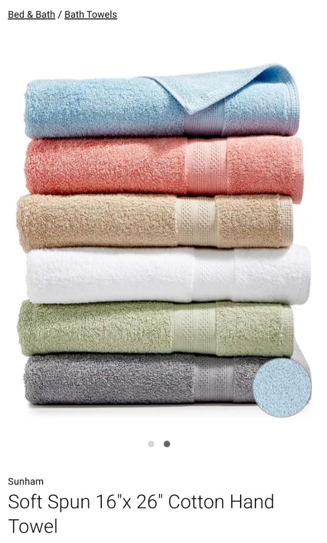 Soft Spun Cotton Hand Towel (Category: Bath) located in Valenzuela. Submitted by us_uae.box (Listing ID 1144210164, Image 1). Description: Add some classic style and comfort to any bathroom with the cozy cotton and classic jacquard borders of this Soft Spun hand towel from Sunham ✔ Dimensions: 16"x 26" ✔ Fabric: all cotton; made of quality fabric ✔ Each towel is sold individually; includes only 1 towel ✔ Machine washable ✔ Long lasting softness ✔