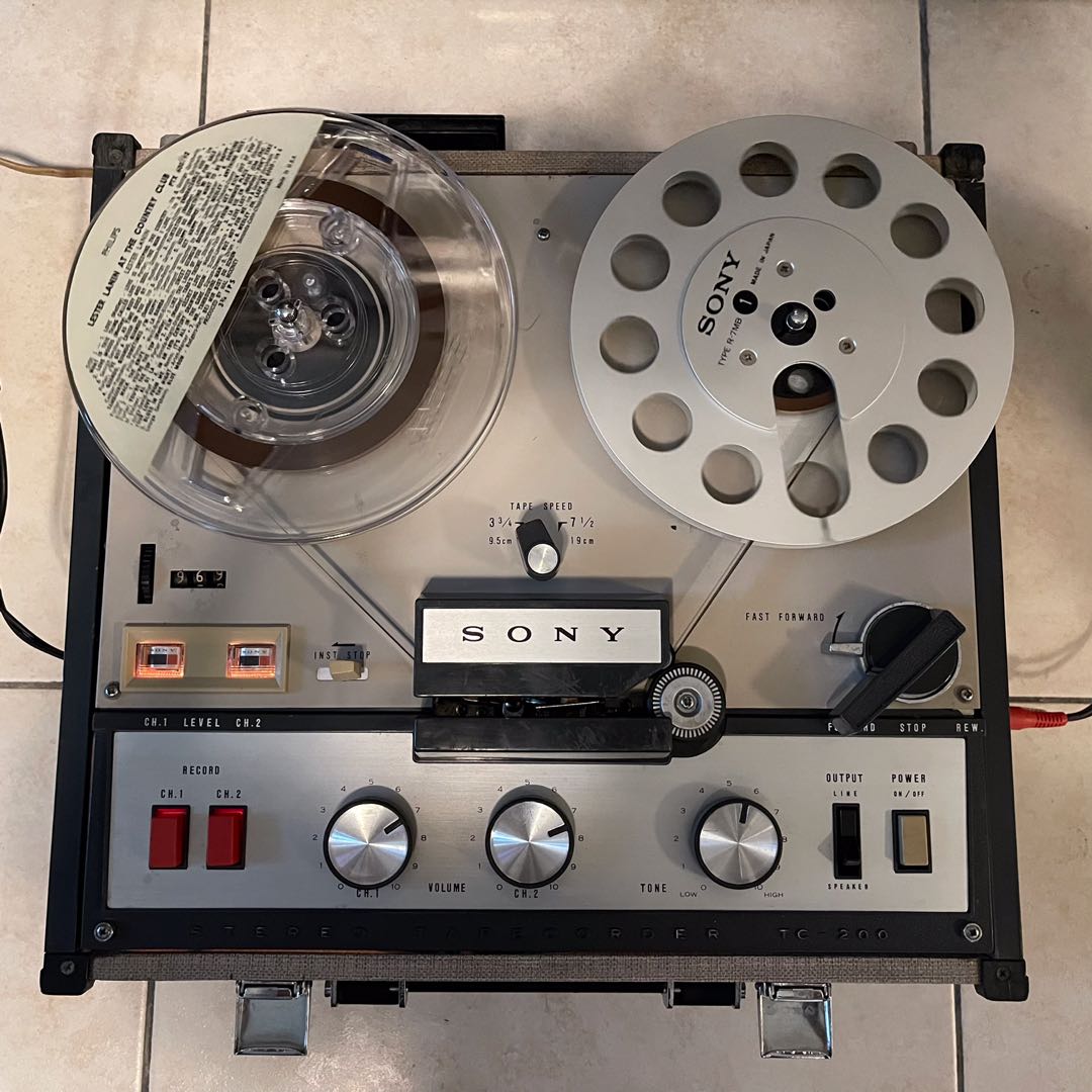 SONY TC-200 REEL TO REEL TAPE RECORDER, Audio, Portable Music Players on  Carousell