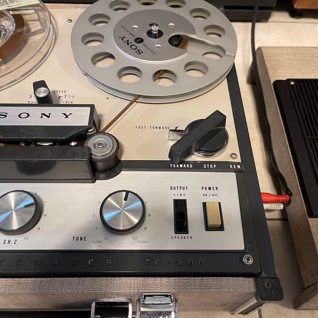 Sony TC-200 7 Reel to Reel Tape Player Recorder AS IS For Parts