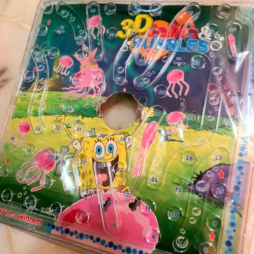 Spongebob Squarepants 3D Jellies and Bubbles puzzle board game snake