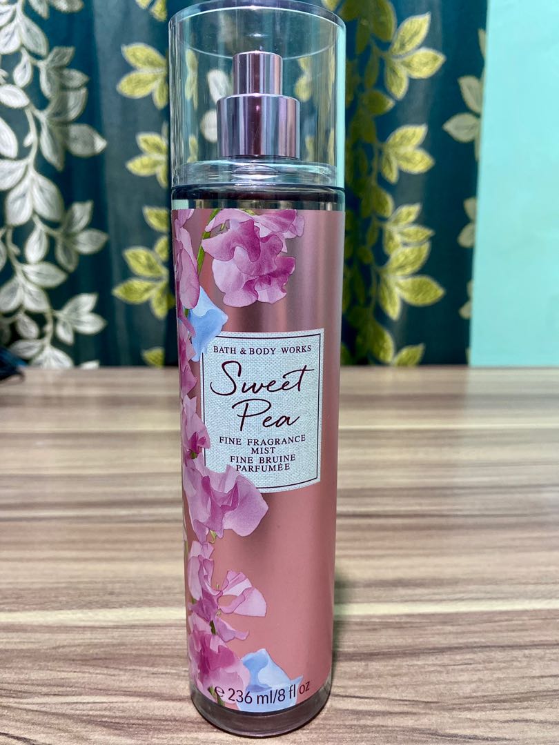Bath body works sweet pea 8.0 oz fine fragrance mist sale
