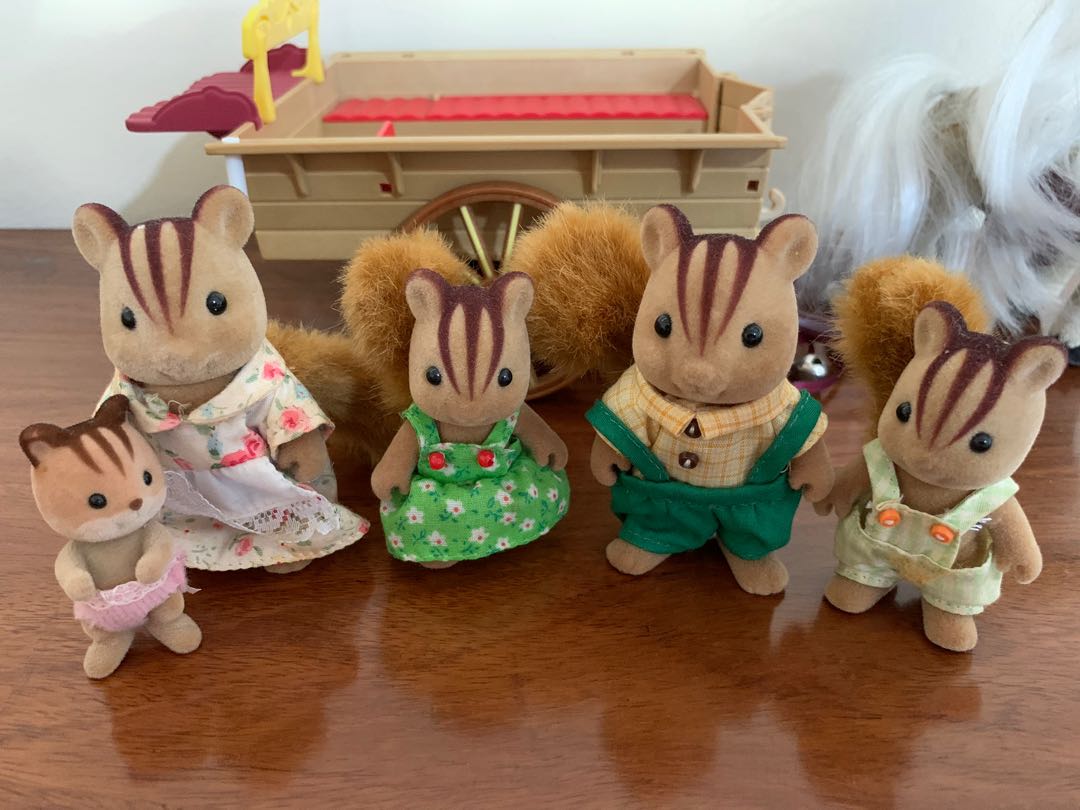 Sylvanian Families squirrel family, Hobbies & Toys, Toys & Games on ...