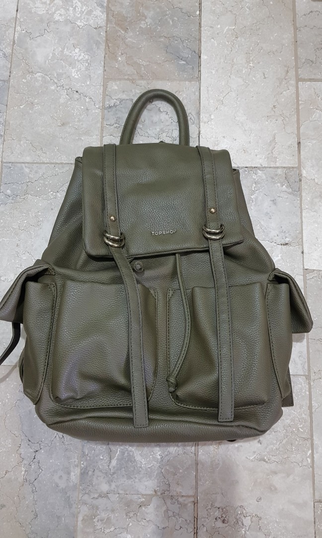 topshop leather backpack