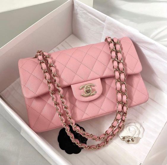 🌸 [Full Set]🌸 Chanel 22C Classic Flap Small- Pink (not 22P/22S