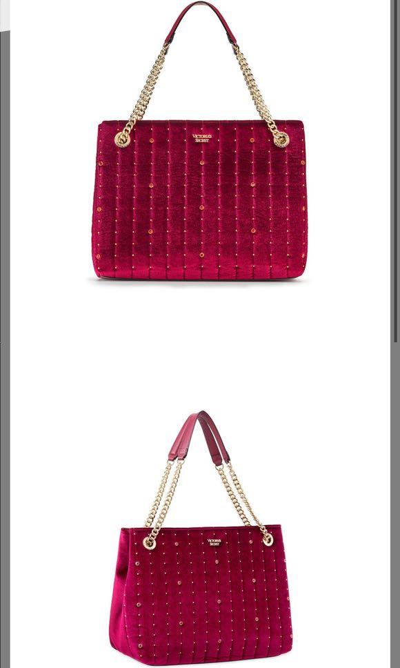 Victoria Secret Velvet Tote Bag