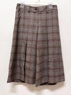 Vintage 日本製復古格紋寬褲