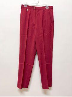 vintage 義大利品牌復古紅西裝褲