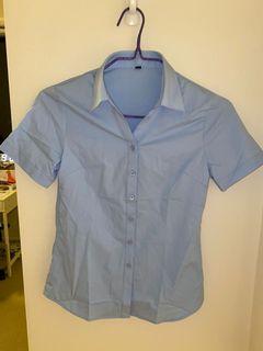 Work tailored collared v neck shirt xs xxs