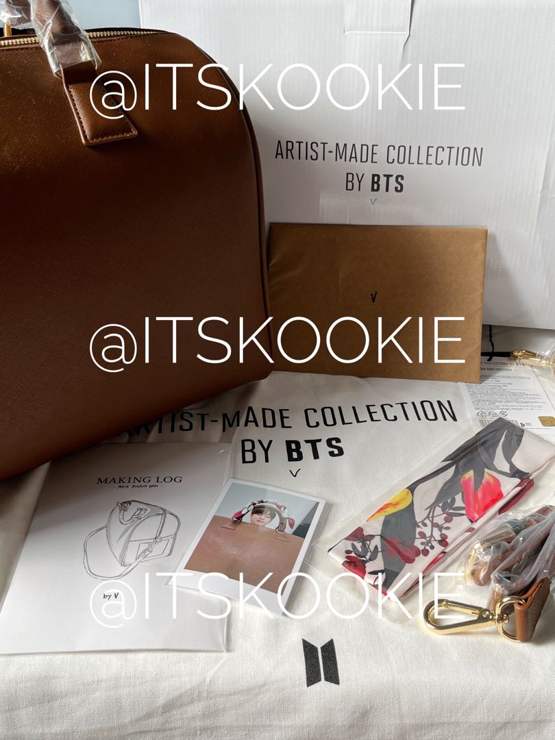 BTS Artist Made Collection V Taehyung Mute Boston Bag w/All