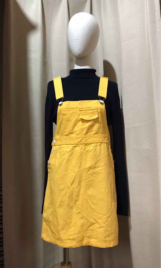 Mustard jumper dress top