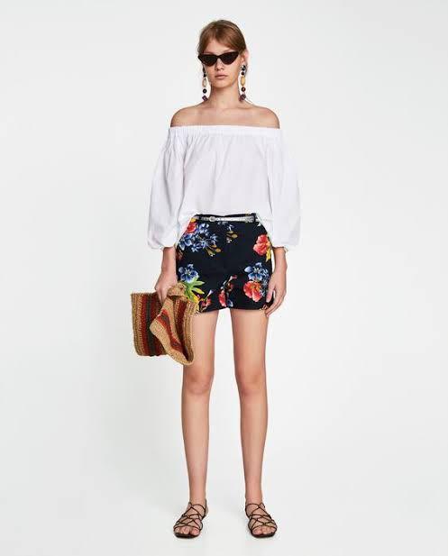 Zara chino short pants, Fesyen Wanita 