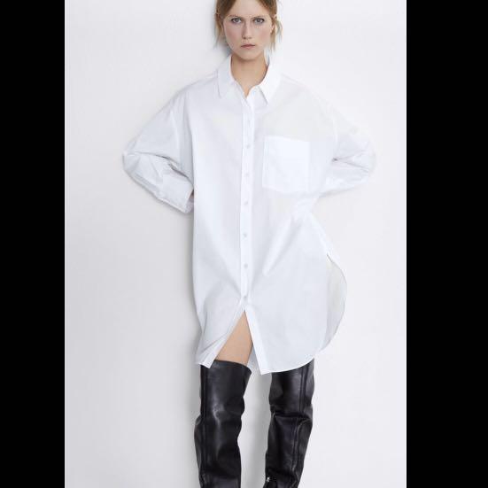 Oversized shirt on sale dress zara