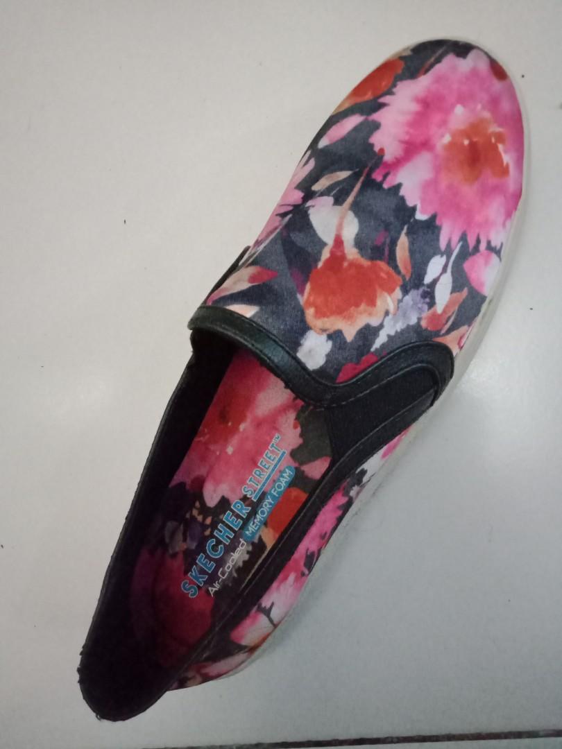 floral skechers memory foam