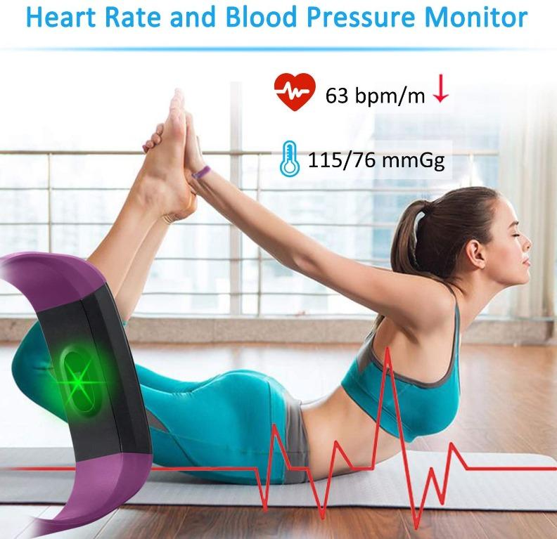 6E Oumuele Fitness Tracker Hr, Kids Activity Tracker Watch Android with Heart Rate Monitor, Fit