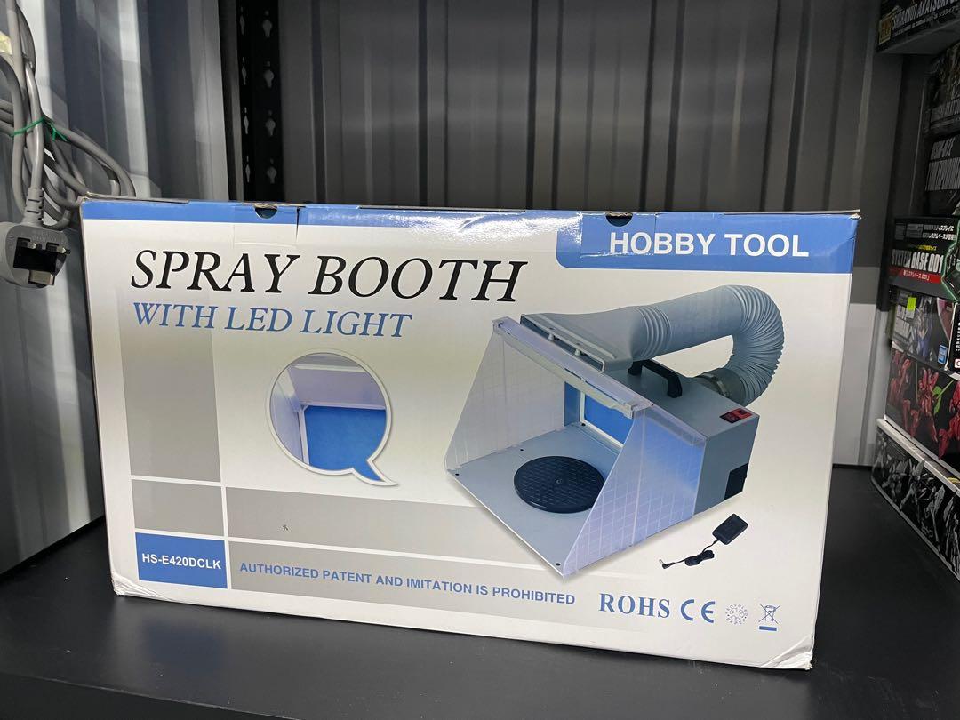 99% New] HSENG浩盛HS-E420DCLK Airbrush/Spray Booth Kit w LED Light 