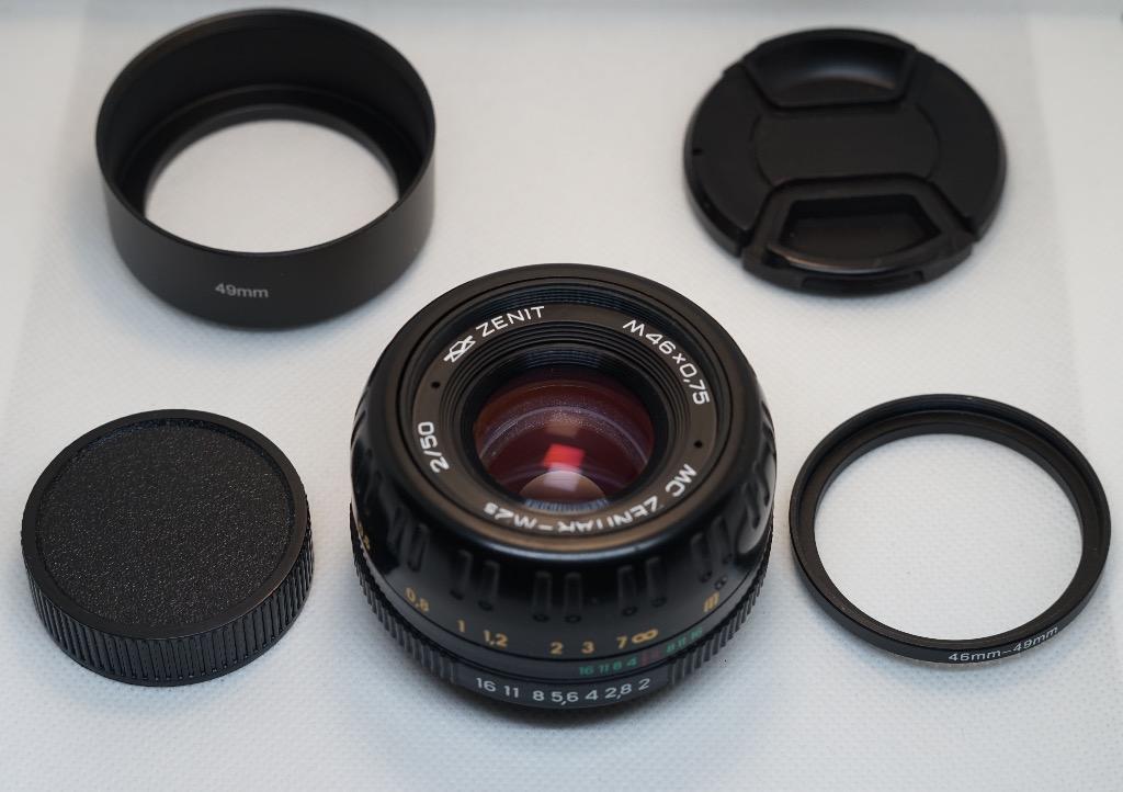 俄羅斯鏡頭手動菲林M42 MC Zenitar M2s 50mm F/2 南瓜鏡, 攝影器材
