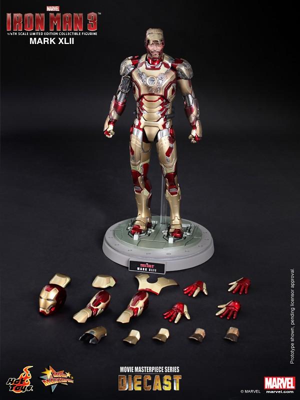 全新啡盒未開Hottoys Ironman Mark 42 / 鋼鐵俠MK42 / MARK XLII