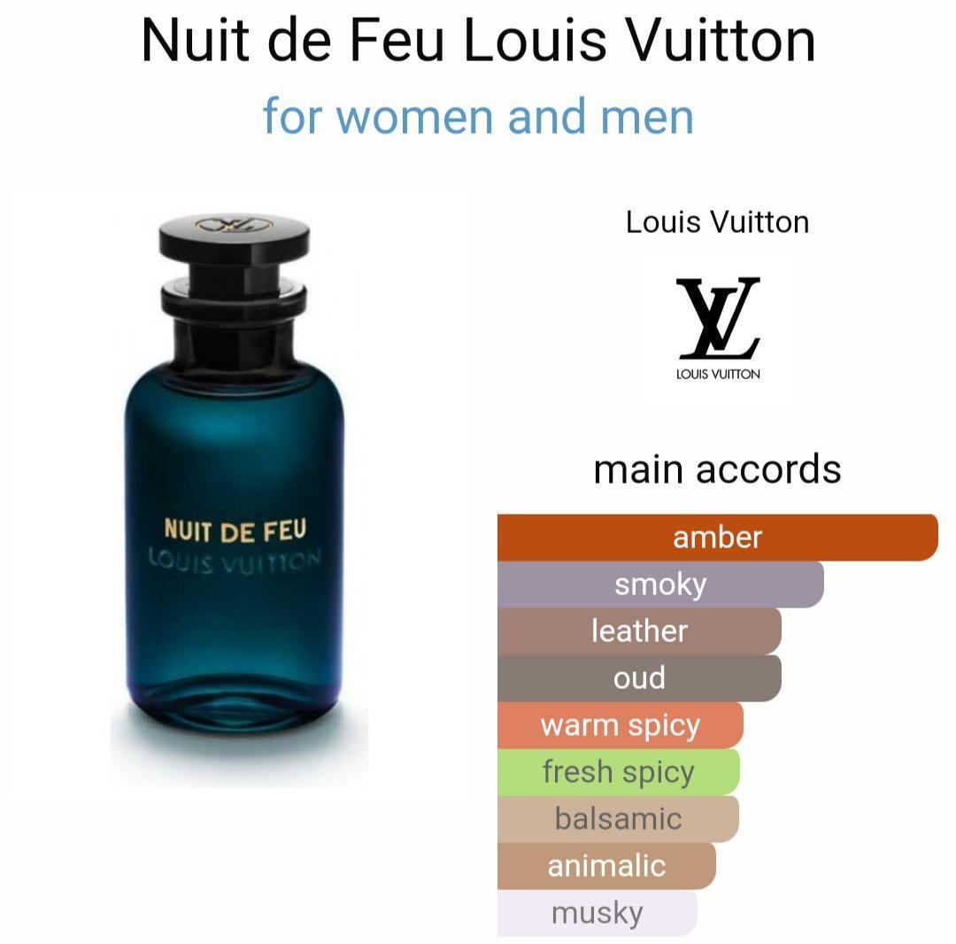 fragrancemaster - New Louis Vuitton Fragrance!!! Nuit De Feu . Very dense  and smoky Oud very different than I expected it to smell, this is  definitely gonna be least mass appealing scent