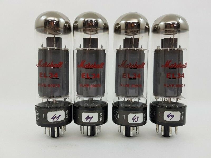 SG JJ EL34 NOS Tube Quad Marshall label Motorcycles