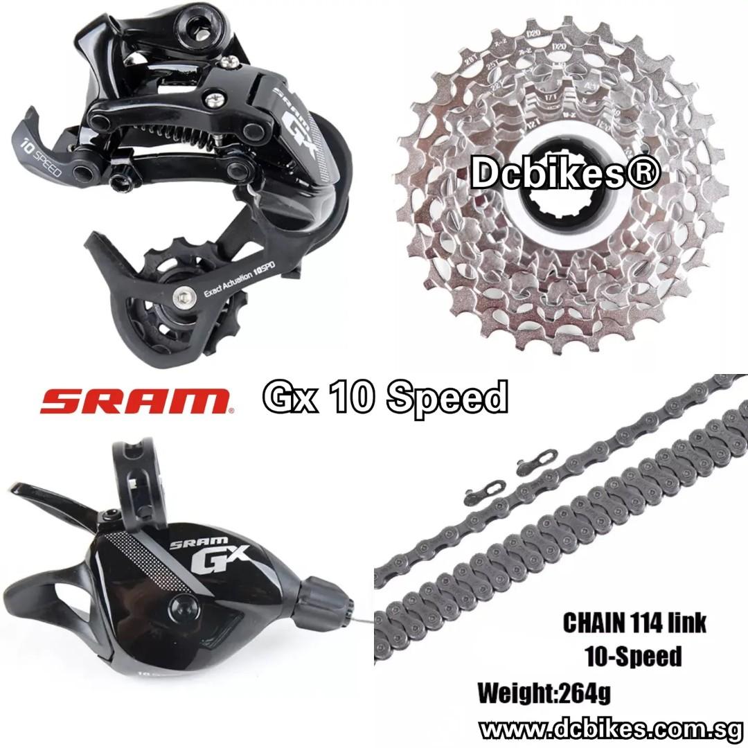 Sram GX 1 X 10 Speed 10s Derailleur Shifter 10s Silver