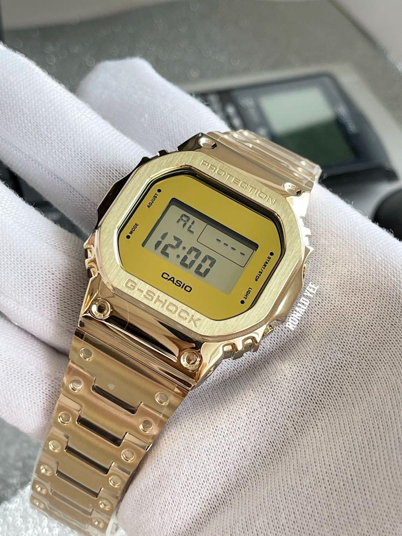 Casio dw 5600 deals gold