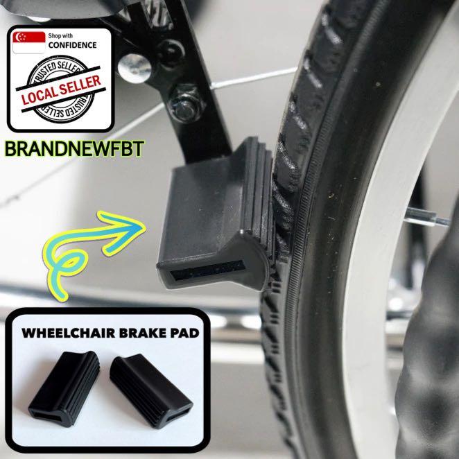 Accessories Wheelchair Brake Covers Pads Rubber Stopper pad, Health & Nutrition, Assistive