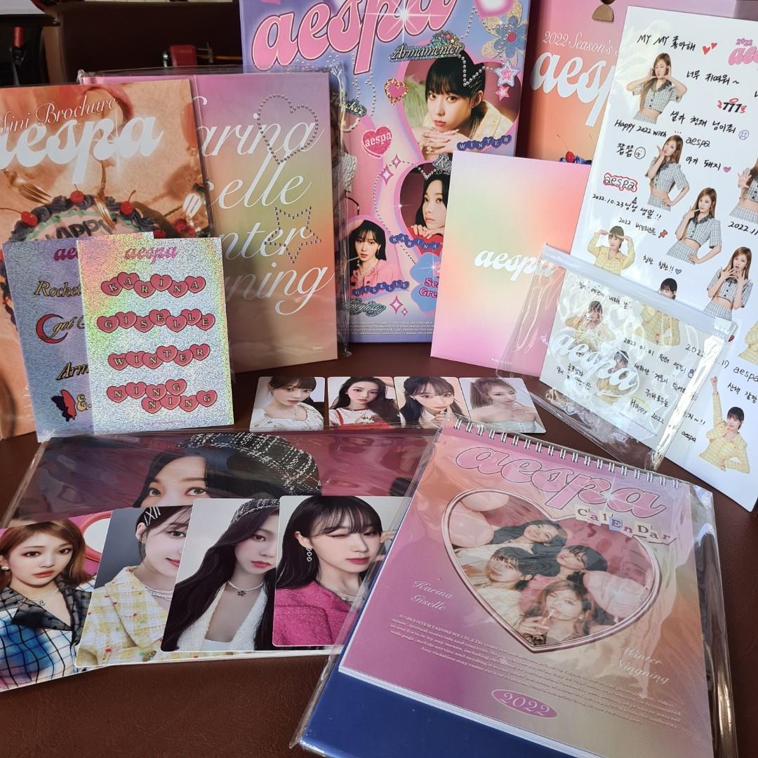 AESPA Season's Greetings 2022 tingi photocard diary sticker winter