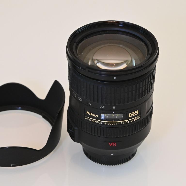 AF-S DX NIKKOR 18-200mm f/3.5-5.6G ED VR, 攝影器材, 鏡頭及裝備- Carousell