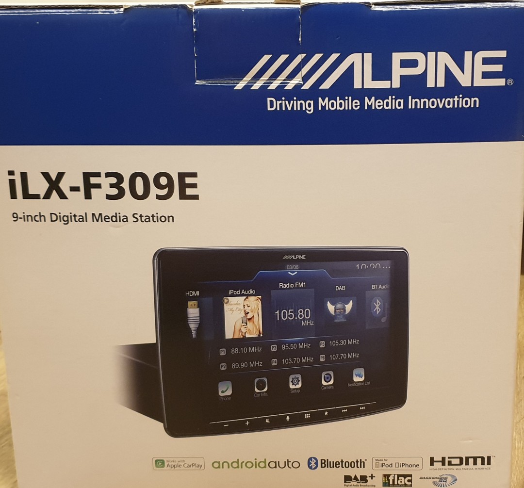 Alpine ILX-F309E Halo 9 car audio Android Apple carplay, Car ...