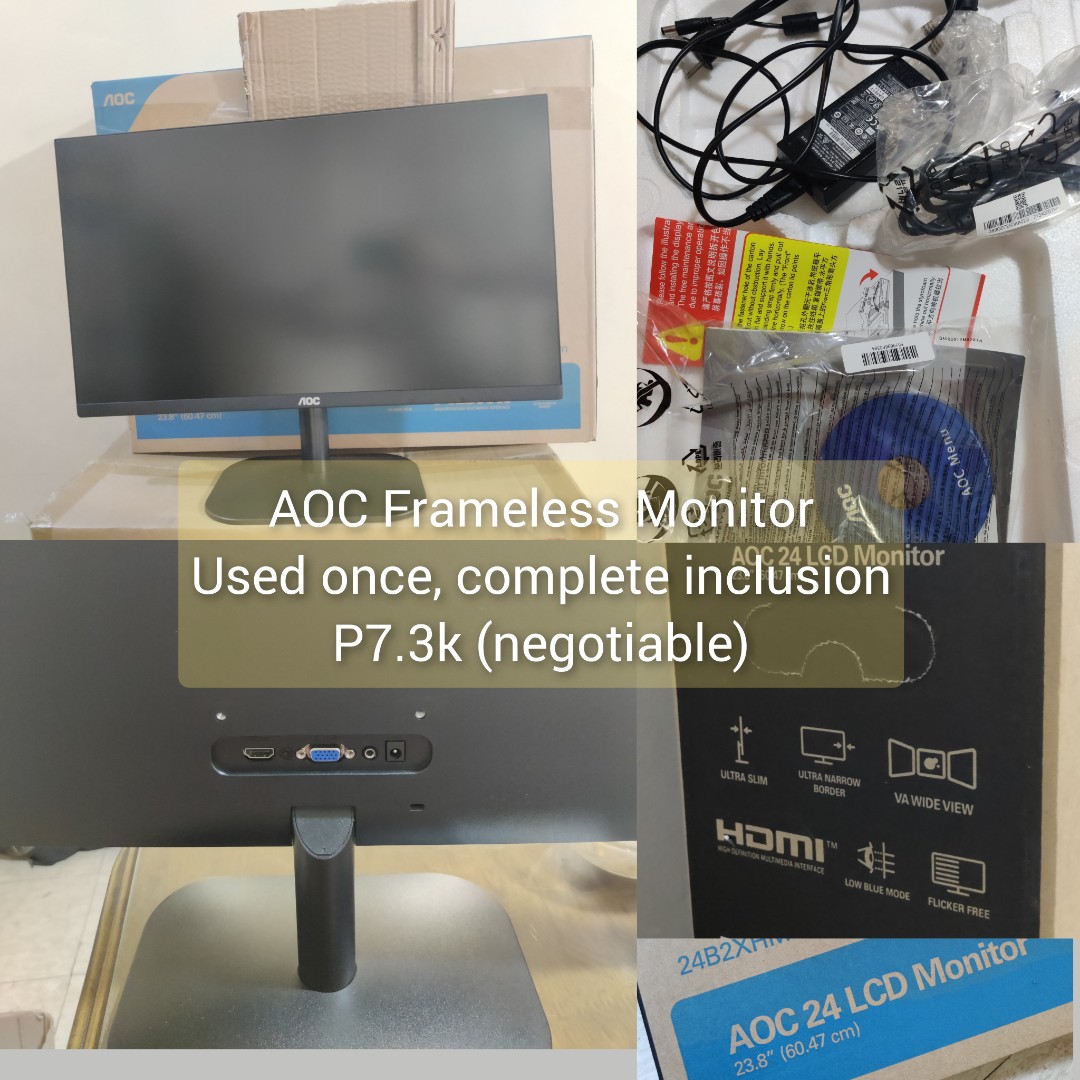 AOC Frameless Monitor 24inches 