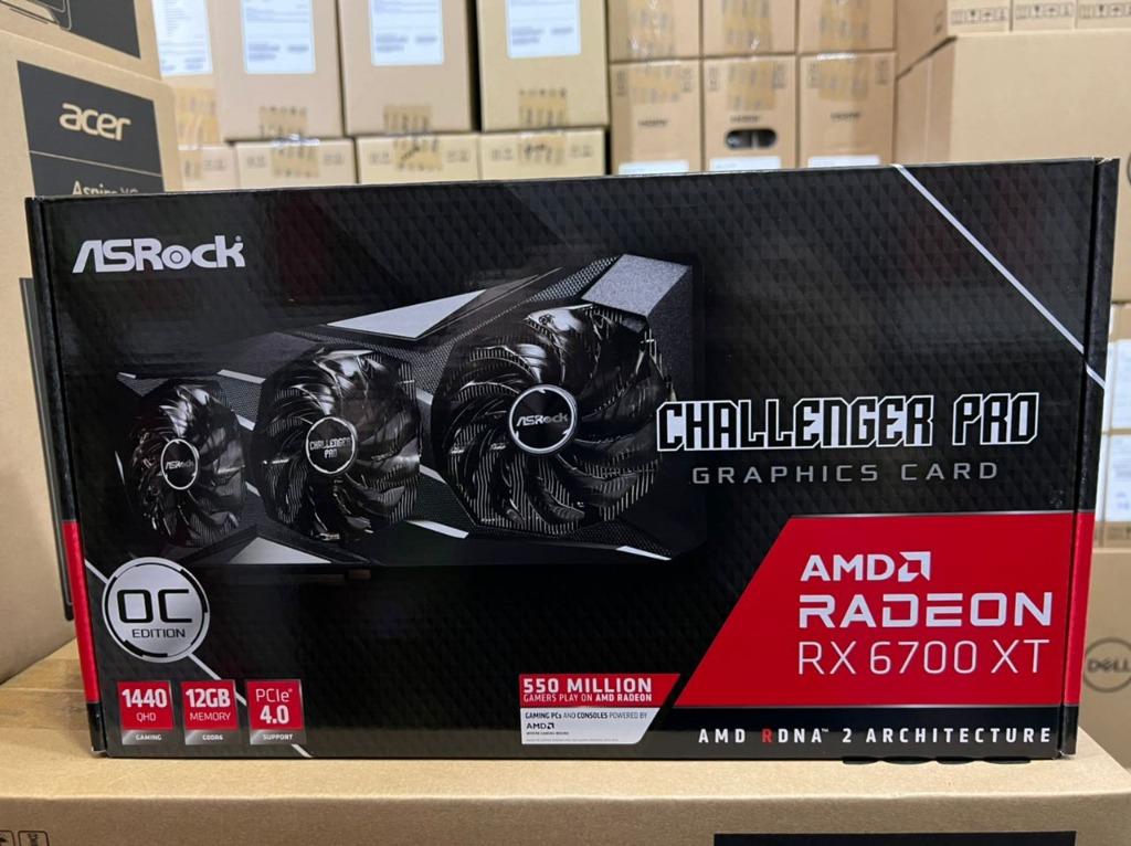 ASROCK (RX6700XT /RX 6700 XT) CHALLENGER PRO 12GB OC GRAPHIC CARD