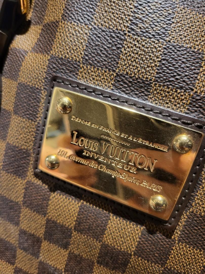 Louis vuitton backpack gold plate online