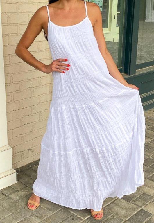 BB DAKOTA X STEVE MADDEN ROMAN HOLIDAY MAXI DRESS WHITE Women s