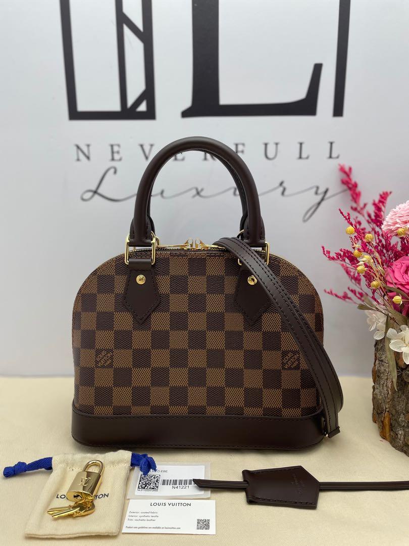 Louis Vuitton Damier Alma Bb Way Bag Handbag Shoulder Ebene N41221