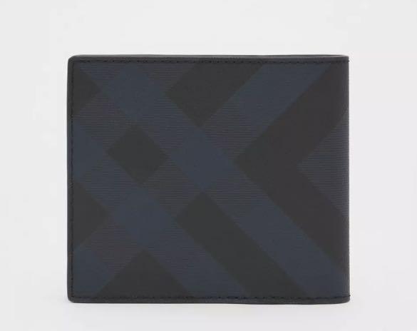 burberry london check id wallet