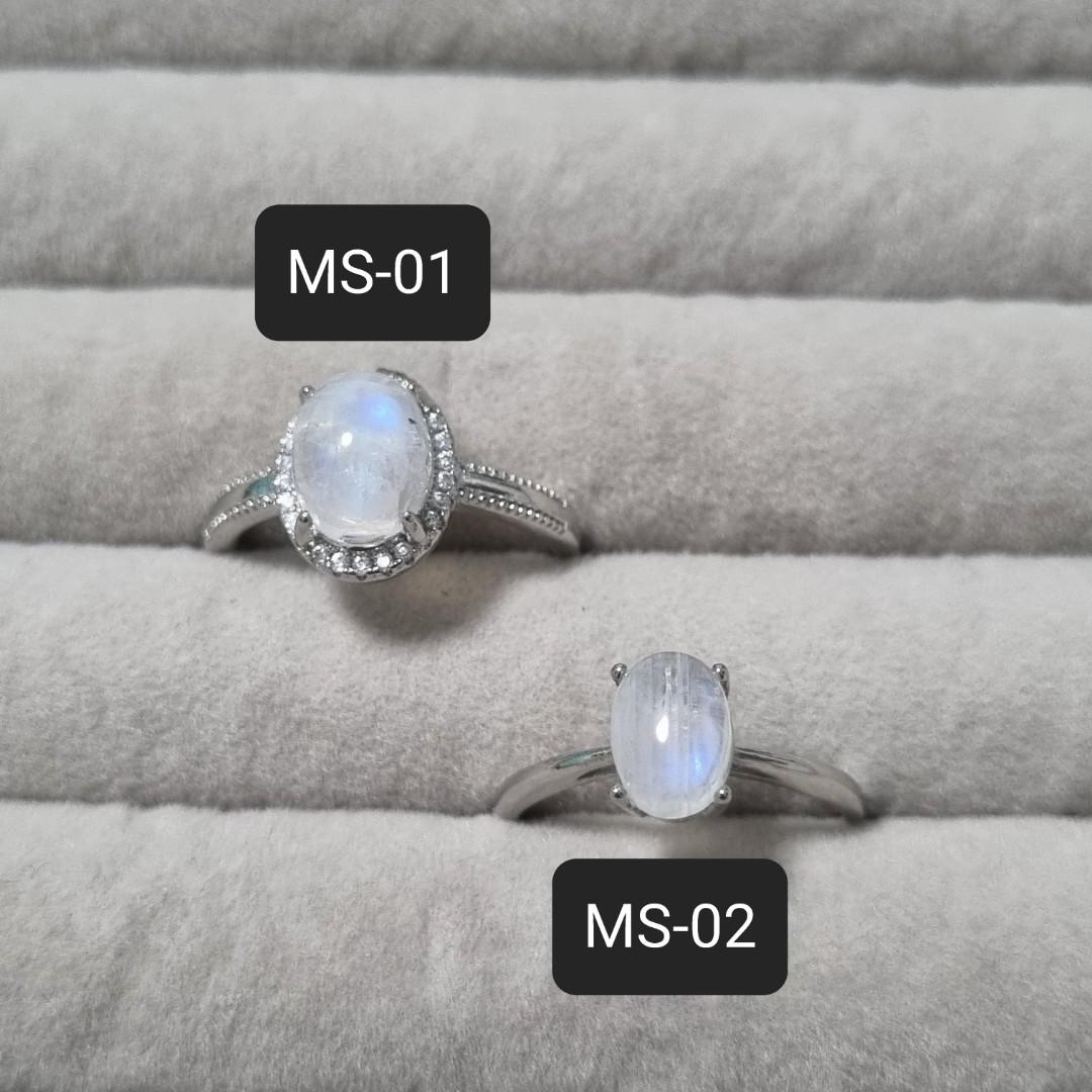 Adjustable online moonstone ring
